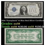 1928 $1 Blue Seal Silver Certificate "Funnyback" G