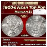 1900-s Morgan Dollar Near Top Pop $1 ms66+ SEGS