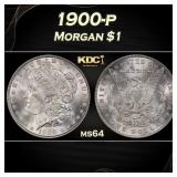 1900-p Morgan Dollar $1 Grades ms64
