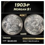 1903-p Morgan Dollar $1 Grades ms65
