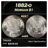 1882-o Morgan Dollar $1 Grades ms65
