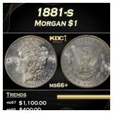 1881-s Morgan Dollar $1 ms66+ SEGS