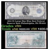 1914 $5 Large Size Blue Seal Federal Reserve Note
