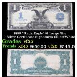 1899 $1 large size Silver Certificate "Black Eagle