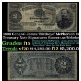 1890 $2 Treasury Note General James 