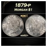 1879-p Morgan Dollar $1 Grades ms62+