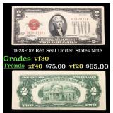 1928F $2 Red Seal United States Note Grades vf++