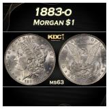 1883-o Morgan Dollar $1 Grades ms63