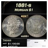 1881-s Morgan Dollar $1 ms66+ SEGS