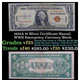 1935A $1 Silver Certificate Hawaii WWII Emergency