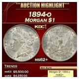 1894-o Morgan Dollar $1 ms62+ USCG