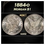 1884-o Morgan Dollar $1 Grades ms62