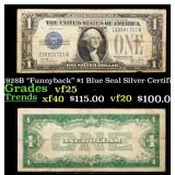 1928B $1 Blue Seal Silver Certificate "Funnyback"
