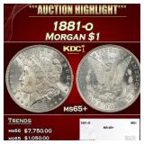 1881-o Morgan Dollar $1 ms65+ SEGS