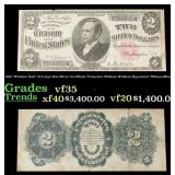 1891 $2 Large Size Silver Certificate "Windom Note