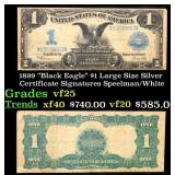 1899 $1 large size Silver Certificate "Black Eagle