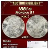 1881-s Morgan Dollar $1 ms67+ SEGS
