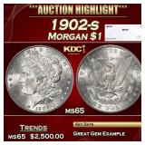 1902-s Morgan Dollar $1 ms65 SEGS