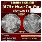 1879-p Morgan Dollar Near Top Pop! $1 ms66+ SEGS
