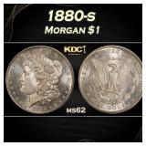 1880-s Morgan Dollar $1 Grades ms62