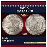 1921-d Morgan Dollar $1 Grades ms65