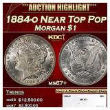 1884-o Morgan Dollar Near Top Pop $1 ms67+ SEGS