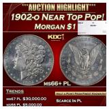 1902-o Morgan Dollar Near Top Pop! $1 ms66+ PL SEG