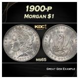 1900-p Morgan Dollar $1 Grades ms65