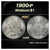 1900-p Morgan Dollar $1 Grades ms65