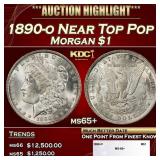 1890-o Morgan Dollar Near Top Pop $1 ms65+ SEGS