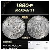 1880-p Morgan Dollar $1 ms65+ SEGS