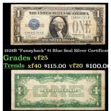 1928B $1 Blue Seal Silver Certificate "Funnyback"