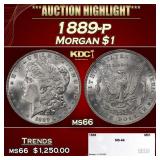 1889-p Morgan Dollar $1 ms66 SEGS