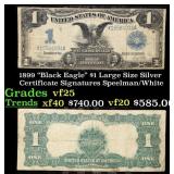 1899 $1 large size Silver Certificate "Black Eagle