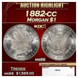 1882-cc Morgan Dollar $1 ms66 SEGS