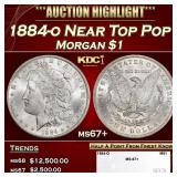 1884-o Morgan Dollar Near Top Pop $1 ms67+ SEGS