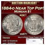 1884-o Morgan Dollar Near Top Pop! $1 ms67+ SEGS