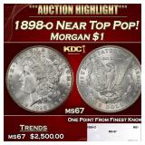 1898-o Morgan Dollar Near Top Pop! $1 ms67 SEGS