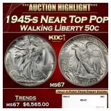 1945-s Walking Liberty Half Dollar Near Top Pop 50