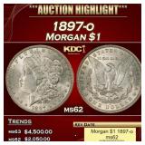 1897-o Morgan Dollar $1 ms62 USCG