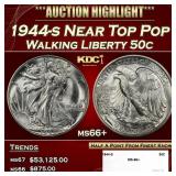 1944-s Walking Liberty Half Dollar Near Top Pop 50