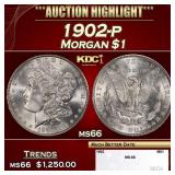 1902-p Morgan Dollar $1 ms66 SEGS