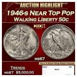 1946-s Walking Liberty Half Dollar Near Top Pop 50