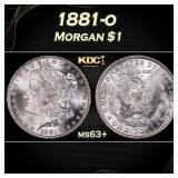 1881-o Morgan Dollar $1 Grades ms63+