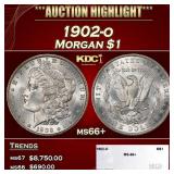 1902-o Morgan Dollar $1 ms66+ SEGS