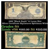 1899 $1 large size Silver Certificate "Black Eagle