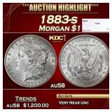 1883-s Morgan Dollar $1 au58 SEGS