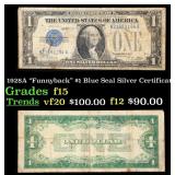 1928A $1 Blue Seal Silver Certificate "Funnyback"