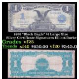 1899 $1 large size Silver Certificate "Black Eagle