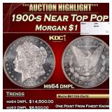 1900-s Morgan Dollar Near Top Pop $1 ms64 dmpl SEG